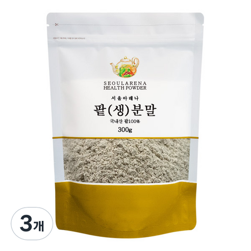 팥 생 분말, 300g, 3개