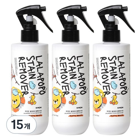 케이맘 랄라포포 유아용 얼룩제거제, 280ml, 15개