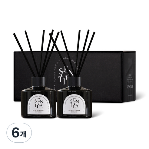 센티카 오브제 디퓨저, 01 블랙체리, 200ml, 6개