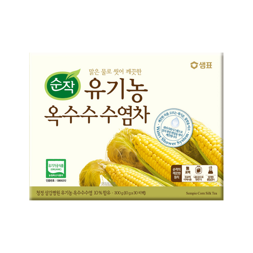 순작 유기농 옥수수수염차, 10g, 30개입, 1개, 300g