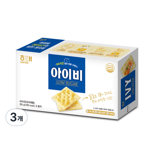 아이비 크래커, 155g, 3개