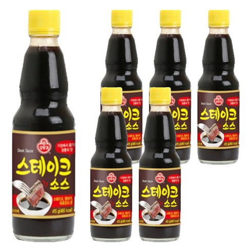 오뚜기 스테이크 소스, 415g, 6개