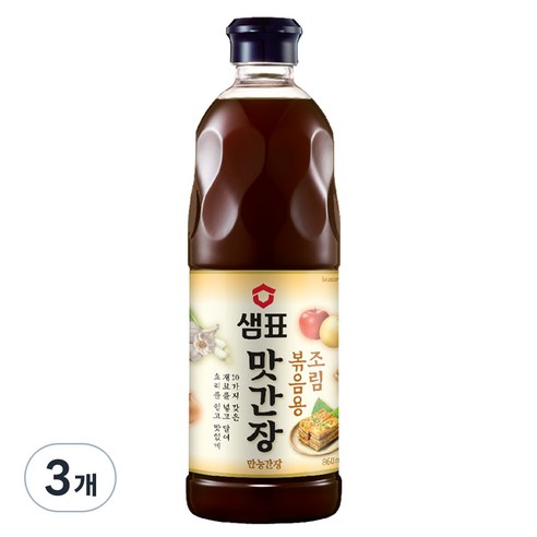 샘표 조림볶음용 맛간장, 860ml, 3개