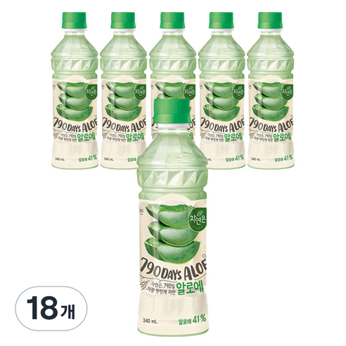 자연은 알로에 주스, 18개, 340ml
