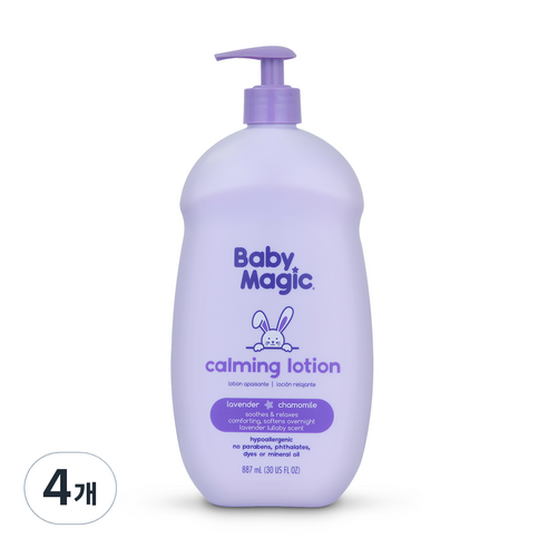 베이비매직 유아 카밍로션 New, 887ml, 4개