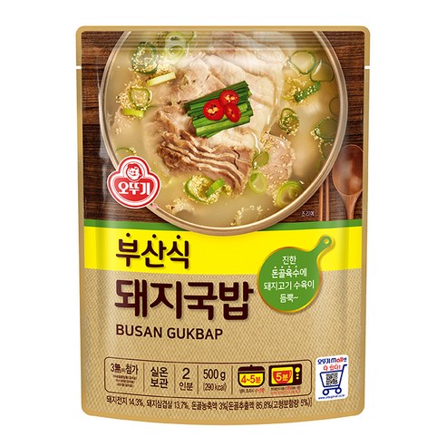 오뚜기 부산식 돼지국밥, 1개, 500g