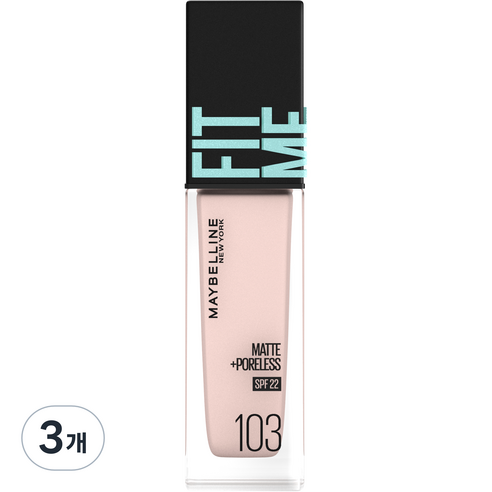 메이블린 핏 미 매트 포어리스 에스피어프22 30ml, 103호 페어, 3개