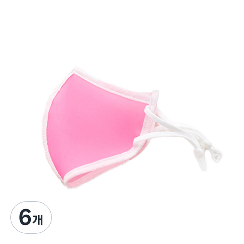주누하우스 물놀이 워터 마스크 XL, 1개입, 6개, 핑크