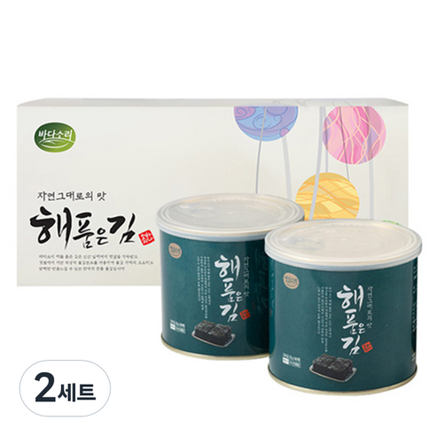 바다소리 해품은 김 22g x 2p 2호 선물 세트, 2세트
