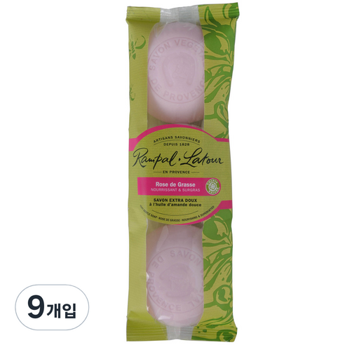 랑팔라투르 사봉롱드 로즈 원형비누, 150g, 9개