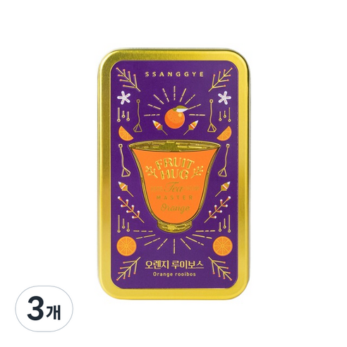 쌍계명차 과일허그 오렌지 루이보스 티캔, 1.5g, 6개입, 3개