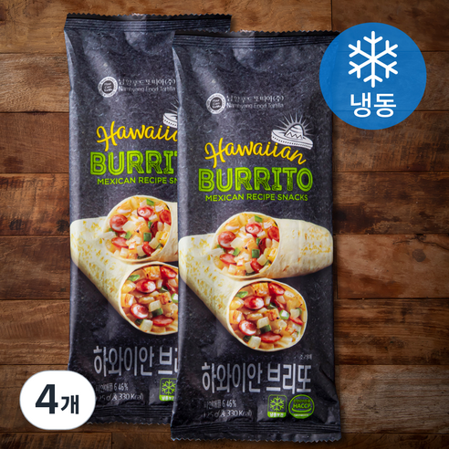 남향또띠아 하와이안 브리또 (냉동), 125g, 1개입, 4개