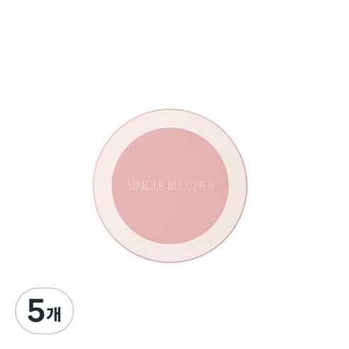 샘물 싱글 블러셔 5g, PK10 베이핑크, 5개