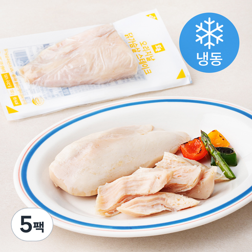 오쿡 오리지날 닭가슴살 스테이크 (냉동), 100g, 5팩
