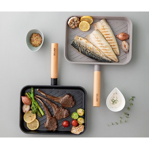 델라고 IH 통주물 그릴팬 블랙: 입맛을 돋우는 요리에 필수