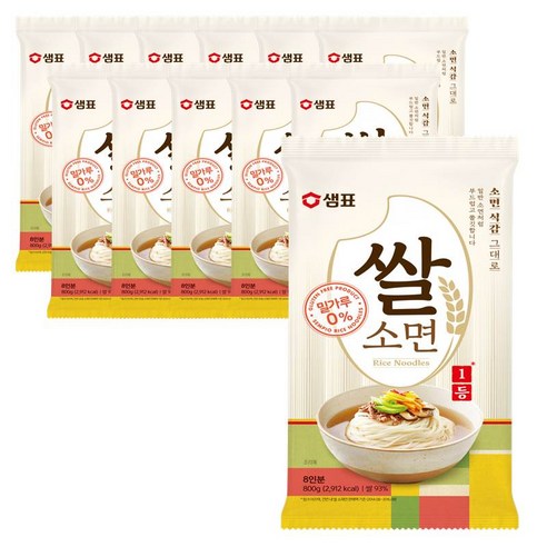 샘표 쌀 소면, 12개, 800g