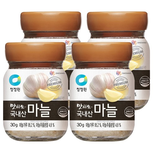 맛선생 국내산 마늘 향신료, 30g, 4개
