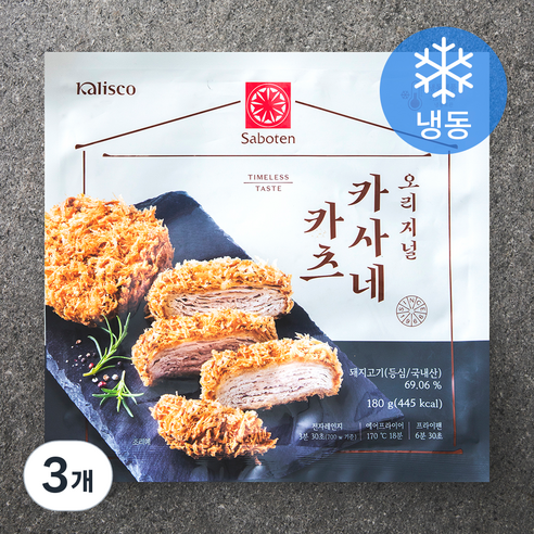 사보텐 오리지널 카사네카츠 (냉동), 180g, 3개