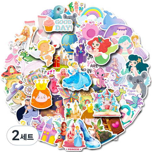 심플리앤 고급형 PVC소재 데코스티커 50p 세트, 2세트, H TYPE