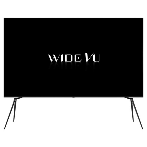 와이드뷰 4K UHD QLED 와이드아트뷰 더베이직 블랙 이젤스탠드 구글 스마트 TV, 254cm(100인치), EKW1001QA, 거치대형, 방문설치