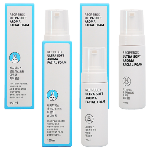 레시피박스 울트라소프트 아로마 페이셜 클렌징 폼, 3개, 150ml