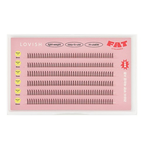 러비쉬 부분 속눈썹 세트, 1세트, 001