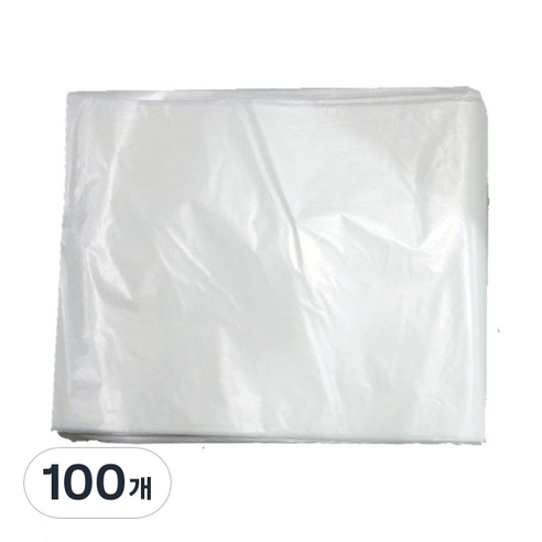부국비닐봉투 재활용 대형 평판 봉투 백색, 70L, 100개