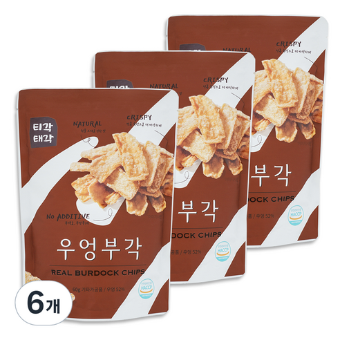 티각태각 우엉부각, 6개, 60g