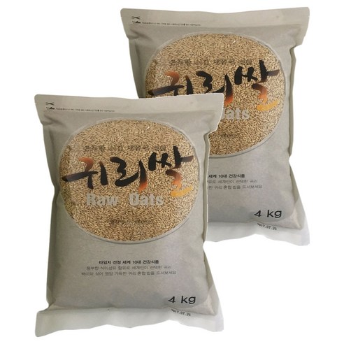 햇사래 귀리쌀, 4kg, 2개