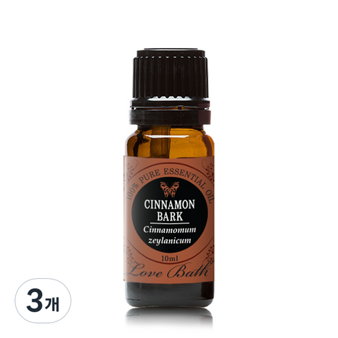 러브바스 아로마 에센셜오일 시나몬, 10ml, 3개