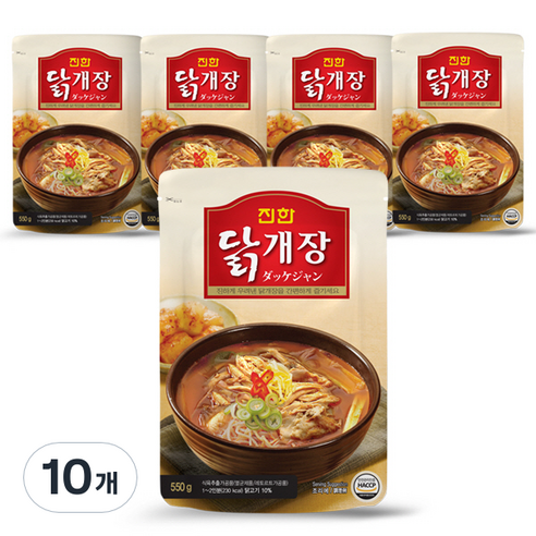 진한 닭개장, 550g, 10개
