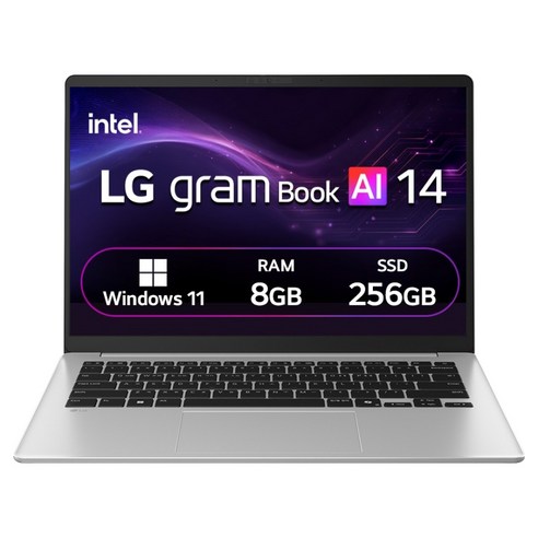 LG전자 2026 그램북 AI 14 코어3 코어 시리즈3, 타이탄 실버, 14U40V-GR3CK, 256GB, 8GB, WIN11 Home