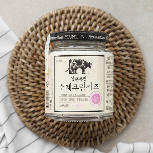 영준목장 수제크림치즈 딸기, 150g, 2개