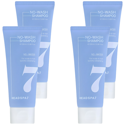 헤드스파7 노워시 샴푸 플로럴향, 100ml, 4개