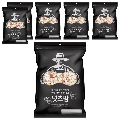 넛츠팜 아몬드 슬라이스, 100g, 6개