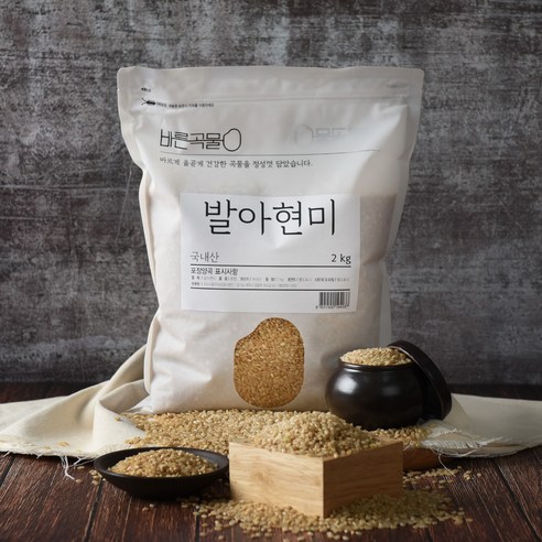 바른곡물 국산 발아현미, 2kg, 1개 
쌀/잡곡