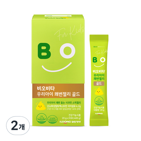 비오비타 일동제약 우리아이 쾌변젤리 20p, 2개, 400g