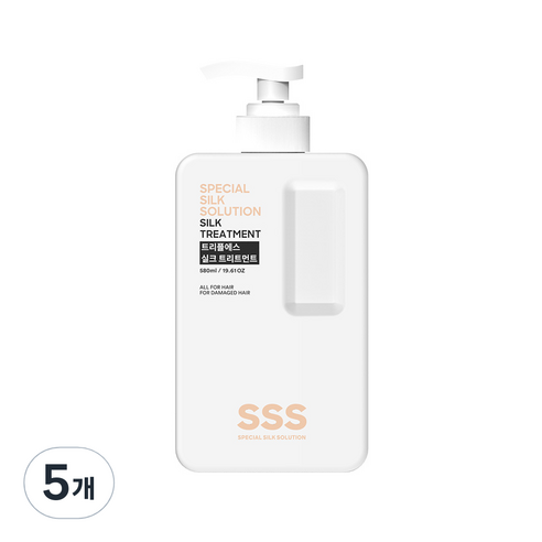 트리플에스 실크 트리트먼트, 580ml, 5개