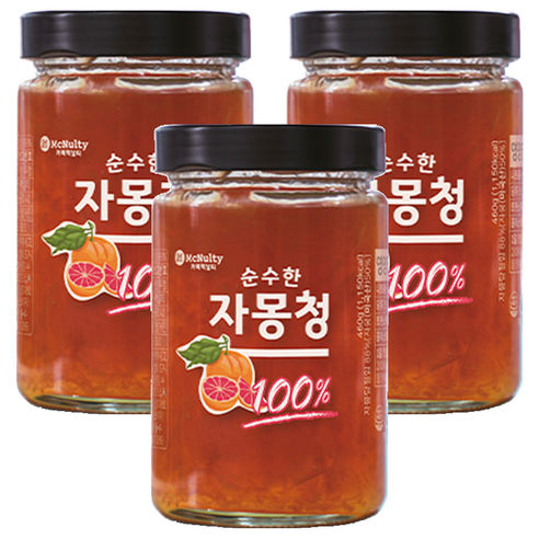 맥널티커피 순수한 자몽청, 460g, 1개입, 3개