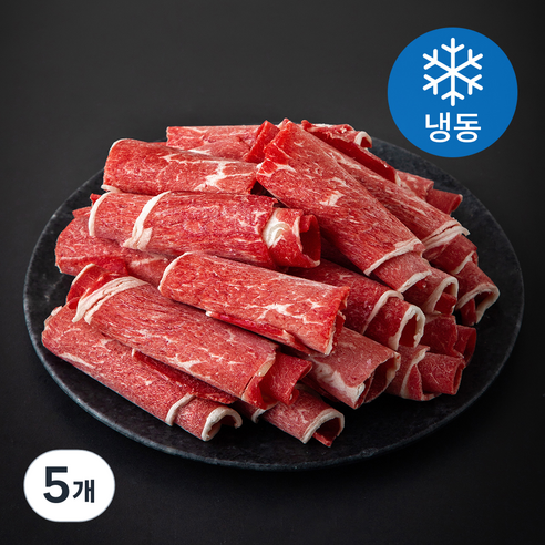 호주산 미트코리아 척롤 샤브샤브용 (냉동), 5개, 700g