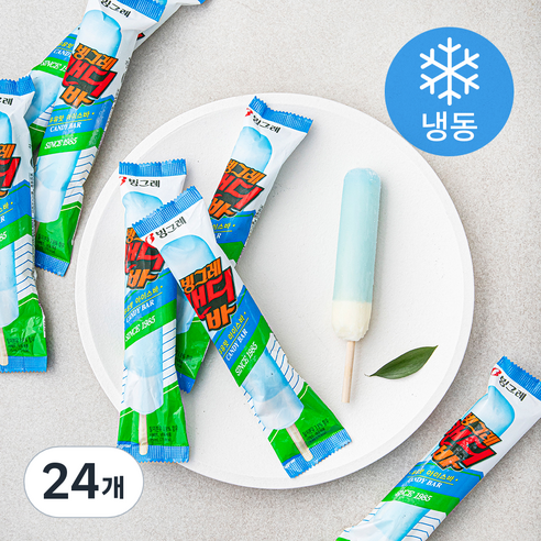 빙그레 캔디바 아이스크림 (냉동), 75ml, 24개