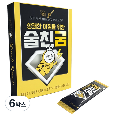 술친굼 상쾌한 아침을 위한 숙취해소제 5P, 20g, 6개