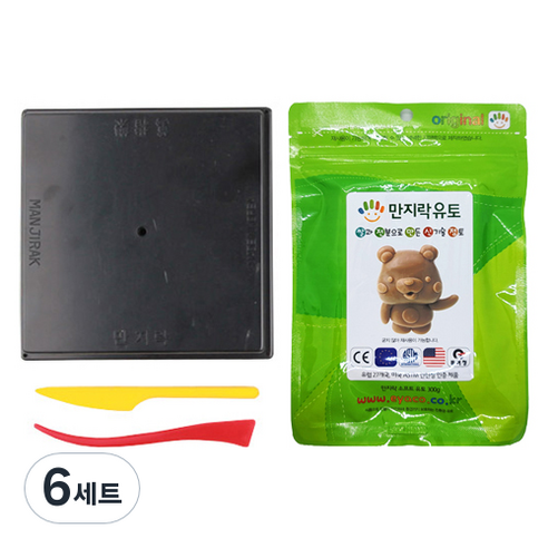 만지락 이야코 소프트유토 300g + 검정판 세트, 6세트