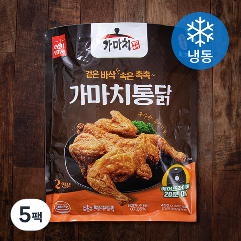 가마치통닭 (냉동), 400g, 5팩
