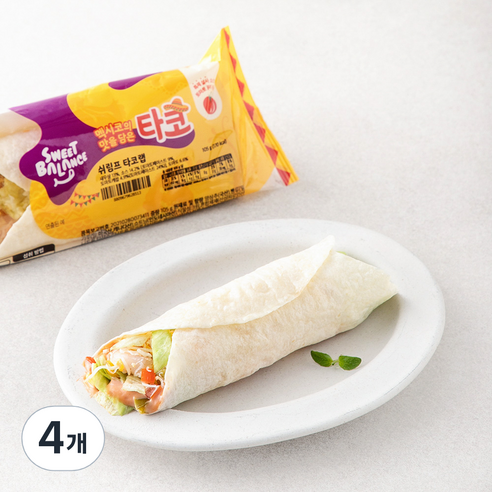 스윗밸런스 쉬림프 타코랩, 105g, 4개