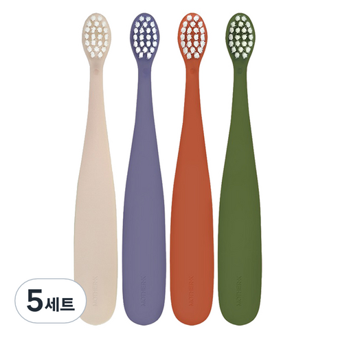 마더케이 0.5단계 유아칫솔 세트, 혼합색상, 4개입, 5세트