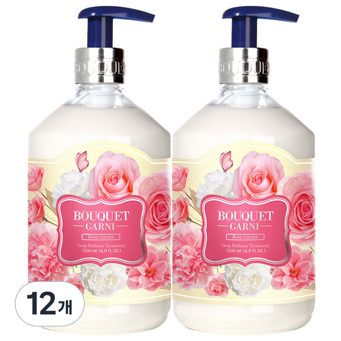 부케가르니 딥퍼퓸 트리트먼트 로즈가든, 500ml, 12개