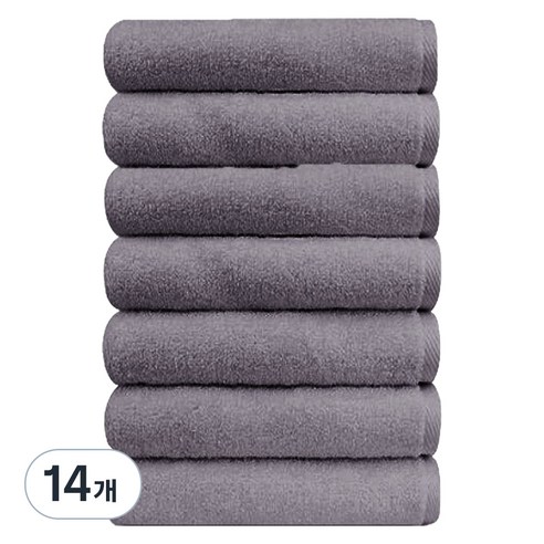 송월타월 빌라 수건 150g 30수 면사, 그레이, 14개