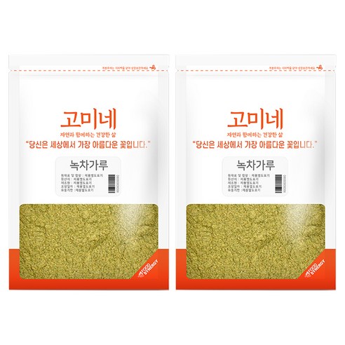 고미네 녹차가루, 300g, 2개