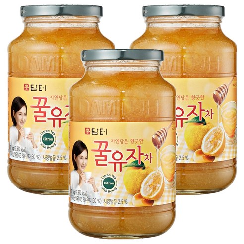 담터 꿀유자차, 1kg, 1개입, 3개
